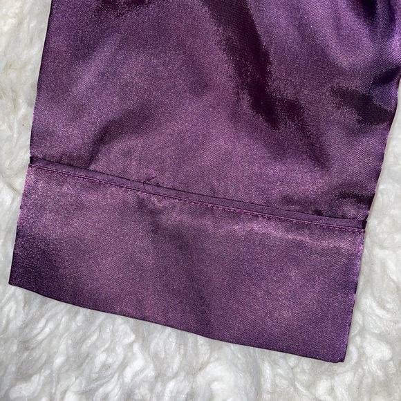 Pajamagram Satin Pajama Set Purple Ultra Soft sz Small - Picture 11 of 15